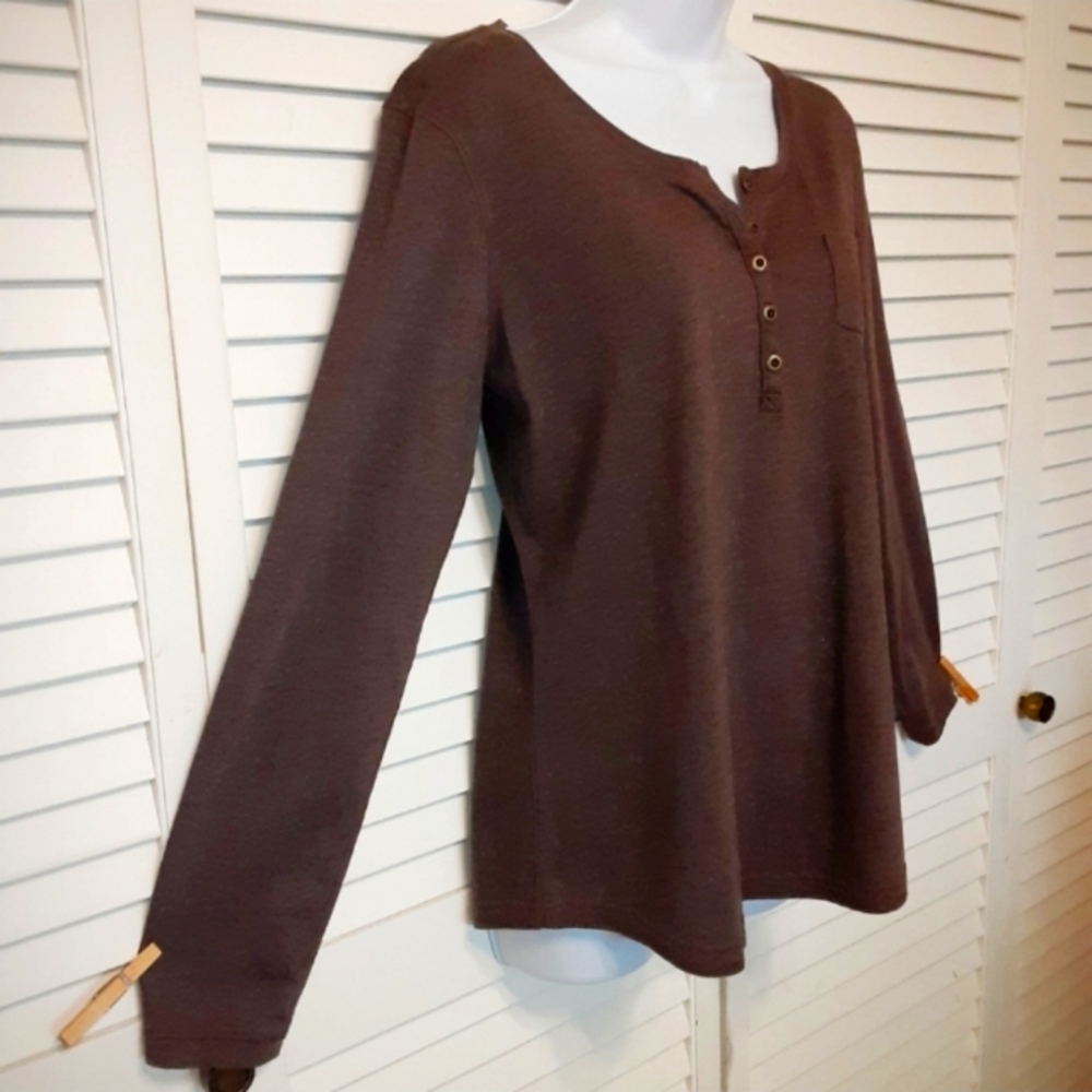 RuffHewn Brass Button Comfort Tee